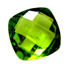 Peridoto Natural Forma de Cojín Peridoto Piedra Preciosa Suelta de Alta Calidad Corte Facetado Joyería Personalizada Fabricación de Piedra Suelta a Granel OEM - Product Image 4