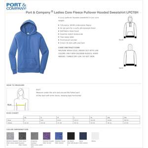 เสื้อฮู้ดผู้หญิงแบบสวมหัว รุ่น LPC78H ผ้าฟลีซเนื้อนุ่ม สีสันหลากหลาย ผ้าไหม มีฮู้ด - Product Image 4