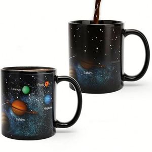 Customizable Logo Starry Sky Color-Changing Mug Thermal-Sensitive Color-Changing Ceramic Cup <b>Creative</b> Water Mug <b>Gift</b> Item - Product Image 1