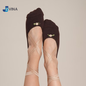 Chaussettes de cheville en coton et bambou pour femmes JZVINA, élégantes, avec broderie décorative, respirantes, tricotées, pour le yoga, usage quotidien, printemps - Product Image 4