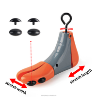 Embauchoirs en plastique anti-plis bleus/oranges à taille ajustable pour femmes et hommes – Présentoir pour magasin de chaussures