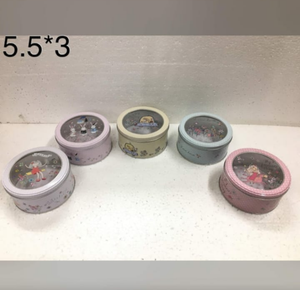 Artisan Contemporary Design Pink Polka Dot Metal Gift <b>Box</b> with Rose Detail | Custom Decorative Tin Gifts | Elegant <b>Keepsake</b> <b>Box</b> - Product Image 3