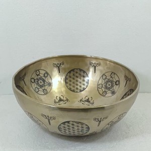 โถโลหะร้องเสียงแบบล็อตัสโทน - โถโลหะขัดเงาด้วยมือเพื่อการบำบัดทางจิตวิญญาณและการปรับสมดุลพลังงาน - Product Image 3