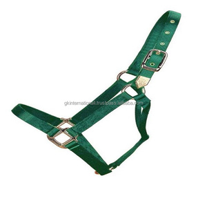 Factory Wholesale Custom Design 100% Nylon Halter Horse in Many Colors Personalized logo with Solid Brass Hardware - Product Image 4