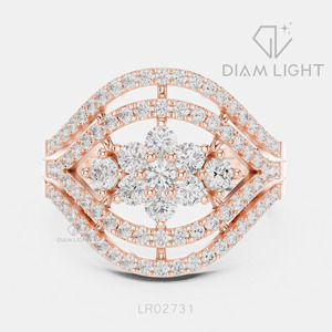 Bague de mariage en or blanc 14 carats avec diamant de laboratoire certifié IGI, taille ronde 1,44 carat, bijou raffiné, cadeau pour fiançailles, mariage ou anniversaire - Product Image 3
