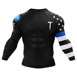 เสื้อรัดกล้ามเนื้อแขนยาวสำหรับฝึกซ้อม MMA ยูนิเซ็กซ์ ระบายอากาศ แห้งเร็ว สำหรับกีฬาต่อสู้ โดย TANAZAINRA - Product Image 5