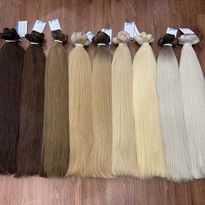 Extensions de cheveux humains vietnamiens haut de gamme personnalisées pour salon de coiffure, double trame, qualité supérieure - Product Image 1