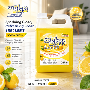 Limpiador de Pisos So Blass 5 Litros Aroma a Limón Fragancia Duradera Elimina la Suciedad Para Todo Tipo de Pisos Uso Doméstico - Product Image 2