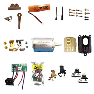 Piezas de repuesto profesionales para cortapelos 8148/8504: interruptor, motor, batería, tornillo y accesorios para máquina de peluquería - Product Image 2