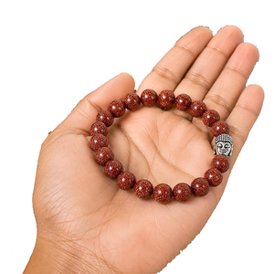 High Quality Red Goldstone Beads Buddha <b>Bracelet</b> Romantic Gift Fashion Charm Jewelry for Men Women Energy Meditation - Product Image 2