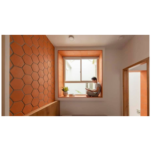 Carreaux de sol extérieurs personnalisés de style traditionnel, isolation thermique, 20 mm, 672 pièces par palette, carreaux hexagonaux en terre cuite - Product Image 6