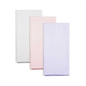 Nouvelle serviette de cuisine en coton biologique 100% de qualité supérieure, blanche, tissée, séchage rapide, avec motif gaufré, pour la maison - Product Image 6