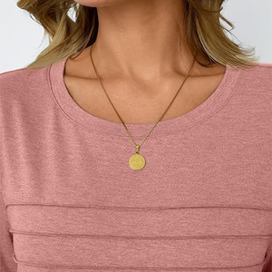 Camisetas Oversize de Streetwear para Mujer al por Mayor, Mezcla de Poliéster/Algodón Ecológica, de Verano, de Alto Gramaje, de Secado Rápido y Transpirables, Cuello Redondo - Product Image 2