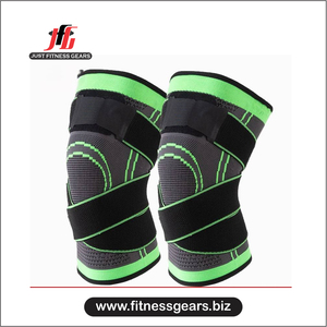JUST FITNESS GEARS Rodillera de Compresión Transpirable con Cierre de Gancho y Bucle para Levantamiento de Pesas, Soporte para Rotura de Menisco, Uso Unisex para Adultos - Product Image 1