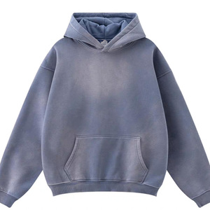 High Quality Custom Washed 100% Cotton Pullover <b>Hoodie</b> Sweat Pant Tracksuit Casual Winter Wear Heavyweight and Breathable - Product Image 4