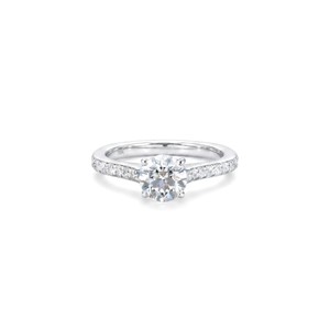 IGI Certified Round Cut Lab Grown Diamond Half Eternity Engagement <b>Ring</b> 9K 10K 14K 18K Solid Gold Solitaire Bridal <b>Proposal</b> <b>Ring</b> - Product Image 1