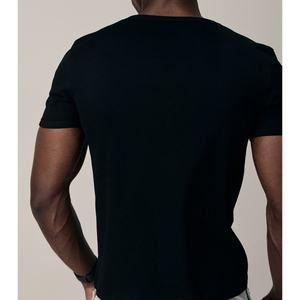 T-shirt blanc à col rond et manches courtes pour homme, en coton tricoté surdimensionné, style streetwear, personnalisable, séchage rapide, décontracté, respirant, coupe classique - Product Image 2