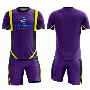 Vente en gros de maillots de football personnalisés de style nouveau, 100% polyester, manches courtes, couleurs personnalisables, service OEM - Product Image 6