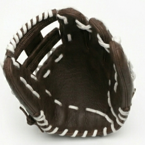 Gant de baseball en cuir H-Web pour droitier, doigts entièrement couverts, pour adulte, toutes saisons, antidérapant, fermeture à enfiler, fermeture auto-agrippante - Product Image 2