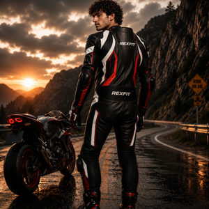 Traje de Motociclismo de Invierno con Impresión Personalizada, Armadura CE Protectora, Ropa de Motocross, % Poliéster, REXFIT Sports - Product Image 3