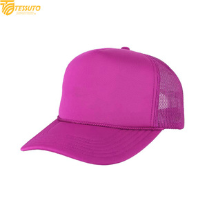 Lightweight Mesh Back Trucker Cap Solid Color Foam Front Cap Custom Factory Wholesale OEM Headwear - Product Image 3
