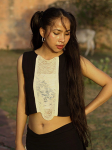 Handmade Brown Cotton Crop <b>Top</b> Sleeveless Summer Vest Boho Macrame Fringe Blouse Ethnic <b>Festival</b> <b>Top</b> Hippie Style Crop <b>Tops</b> - Product Image 2