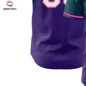 Custom Button Baseball Jersey with Solid Color Body and Simple Stripe Design on Sleeves for Teamwear and OEM Orders - Product Image 6