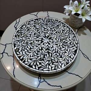 Arabic Style Premium Floral Seashell Mop Inlay <b>Vanity</b> <b>Tray</b> Handcrafted Organizer for Perfume Cosmetics Jewelry and Bathroom - Product Image 5