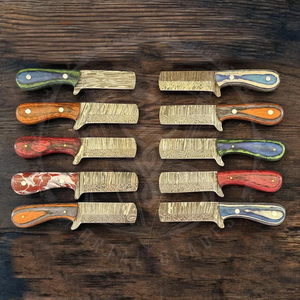 Cuchillos de caza hechos a mano de acero de Damasco de 6 pulgadas con fundas de cuero, lote al por mayor de 20 cuchillos - Product Image 4