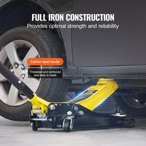 2 Ton resistente a doppio pistone pompa rapida basso profilo martinetti per auto - Product Image 5