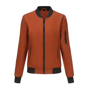 Long Sleeves Full <b>Zipper</b> <b>Women</b> Bomber <b>Jackets</b> Factory Direct Supply Winter Wear <b>Women</b> Bomber <b>Jacket</b> - Product Image 1