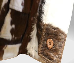 เสื้อแจ็คเก็ตหนังเย็บติดผ้าคอร์ดูรอยกันน้ำกันลมบุด้วยผ้าฝ้าย ดีไซน์สั่งทำพิเศษ สำหรับผู้หญิง ฤดูหนาว - Product Image 4