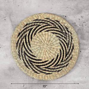 Trending Hand Woven Jute Seagrass Round <b>Placemat</b> and Coaster Set Eco Friendly Natural Home <b>Table</b> Decor Wholesale Export - Product Image 4