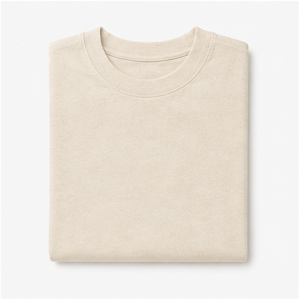 Camiseta de Manga Corta Extra Grande para Hombre, Estilo Boxy, de Algodón y Cáñamo Natural, Personalizada, MTS-OVR-0047 - Product Image 5