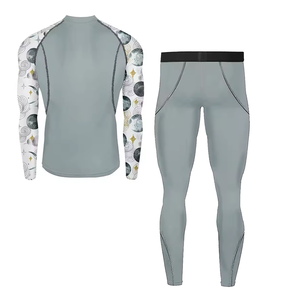 Ensemble de vêtements de compression athlétique de haute qualité pour hommes, haut et pantalon de sport à séchage rapide, performance optimale - Product Image 3