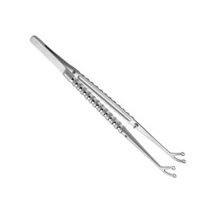 Pinzas Quirúrgicas de Acero Inoxidable con Punta Bifurcada, Pinzas de Anillo Dentadas Dobles para Sujetar Tejido, Pinzas Tipo Y, Instrumentos Médicos - Product Image 5