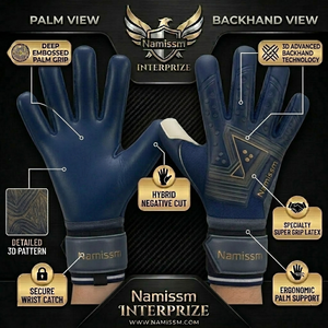 Custom goalkeeper gloves USA market gloves Australia market gloves Football <b>training</b> gloves Export quality glov - Product Image 5