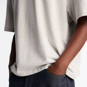 T-shirt Homme Personnalisé avec Logo, Couleur Unie, 100% Coton, Coupe Ample Décontractée, Col Rond, Style Streetwear, Marque Privée, Fournisseur OEM - Product Image 2