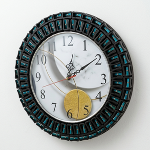 Modern Handmade Mosaic Pencil Sharpener Wall <b>Clock</b> <b>Silent</b> Round Decorative <b>Clock</b> - Product Image 1