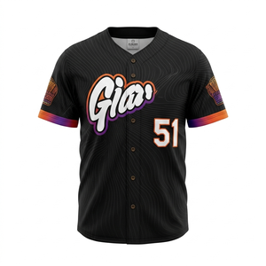 Custom Sublimated Baseball Jersey Men’s Full Button Mesh Uniform Performance Teamwear & Streetwear Custom Name/Number - Product Image 2