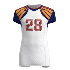 Tenues de football américain confortables avec logo brodé sublimé, maillots et shorts imprimés, équipement de football élégant 2026 - Product Image 5