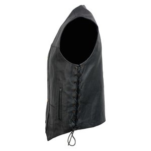 Wholesale Latest Style Genuine Leather Made Men <b>Vest</b> for Outdoor Wear OEM Custom Service Men Leather <b>Vests</b> in Bulk Quantity - Product Image 4