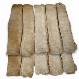 Tissu en toile de jute tissée 100% écologique, absorbant l'humidité, poids moyen 5,5 oz, largeur 39 pouces, pour la construction et le durcissement du béton - Product Image 4