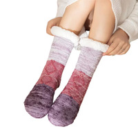 Chaussettes classiques en tricot respirant et épais pour femme, motif nuage et ours mignon, idéales pour l'automne et le quotidien