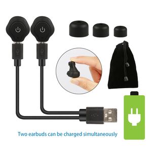 Auriculares Intrauditivos Estéreo Inalámbricos Verdaderos CSR V4.2, Resistentes al Agua IP44, Apt-X TWS con Cancelación de Ruido y Micrófono para Uso Profesional - Product Image 5
