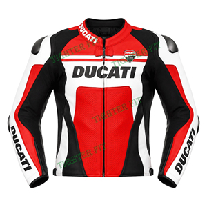 Ducat Black <b>Red</b> Men One-Piece Cowhide Leather Motorcycle Racing <b>Suit</b> Waterproof Breathable Windproof Custom CE Armored Motorbike - Product Image 5