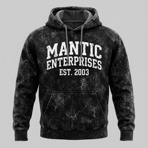 Custom Logo Heavy Weight 100% Cotton <b>Fleece</b> Acid Wash and Distress <b>Work</b> Oversized Street Wear Hoodie French Terry Hoodie - Product Image 1