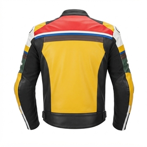 Custom Plus Size Unisex Leather Motorcycle <b>Jacket</b> Breathable Printed OEM <b>Racing</b> <b>Jacket</b> for Adults Anti-UV Ventilated - Product Image 2