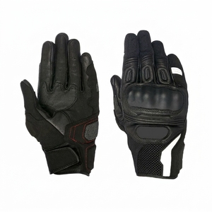Guantes de Ciclismo de Cuero para Invierno, Compatibles con Pantalla Táctil, Ligeros, Unisex, Antideslizantes, con Correa Ajustable para la Muñeca y Gancho - Product Image 1
