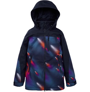Chaqueta Impermeable Cortavientos para Esquí y Snowboard para Mujer, Azul Marino, Negro, Morado, Naranja, Blanco, Estampado Abstracto, con Capucha y Cierre Completo - Product Image 1